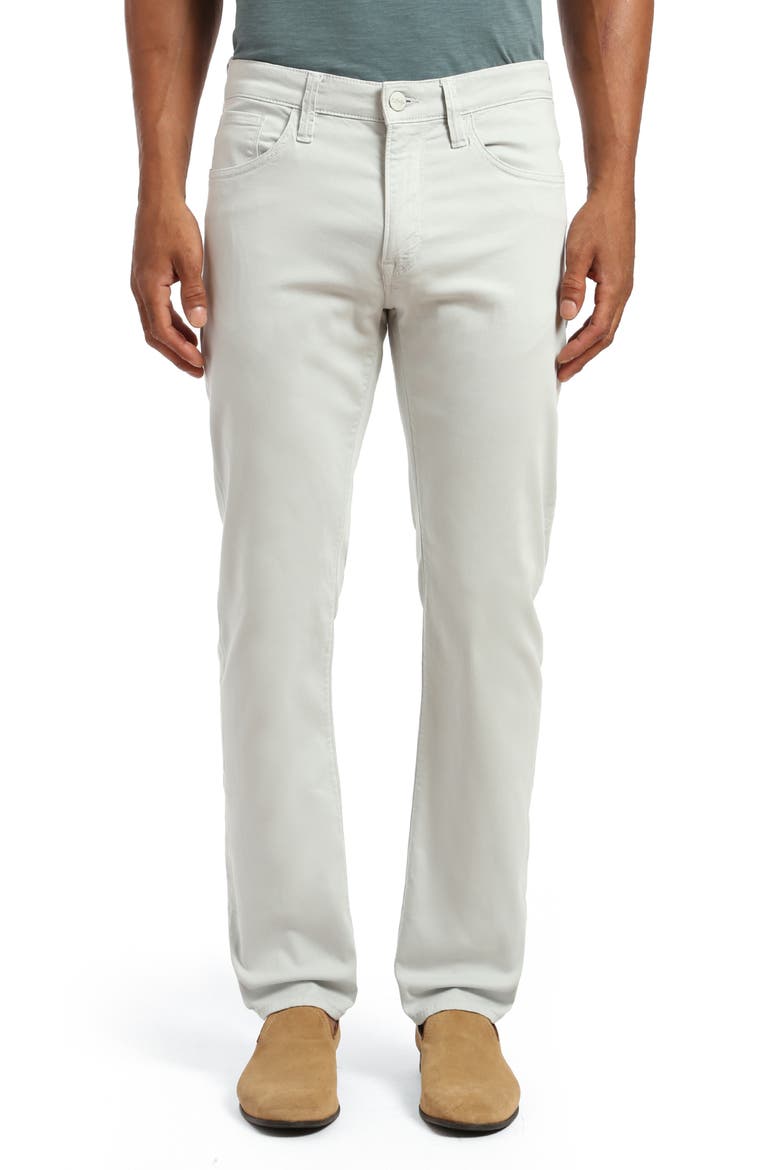 Charisma Relaxed Straight Leg Twill Pants, Main, color, PEARL TWILL