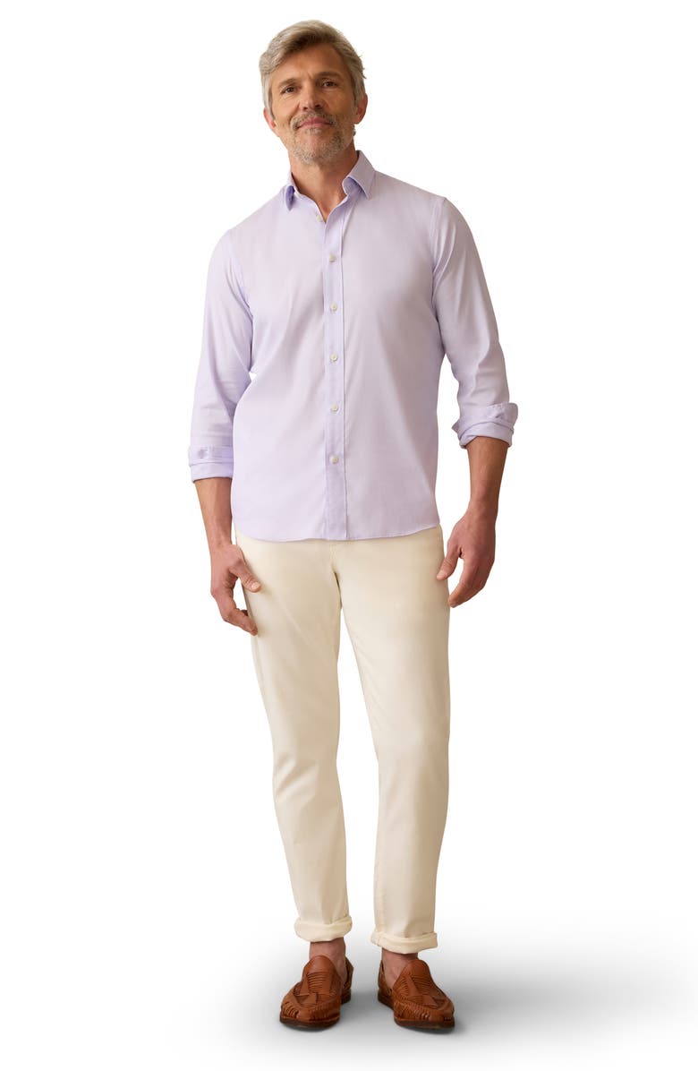 Faherty The Movement Button-Up Shirt, Alternate, color, Spring Lavender