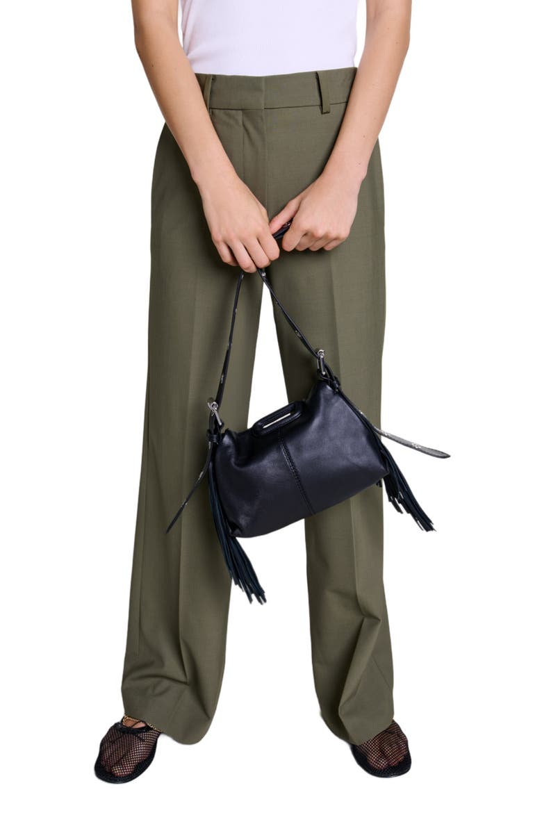 maje Straight-leg suit trousers, Alternate, color, 