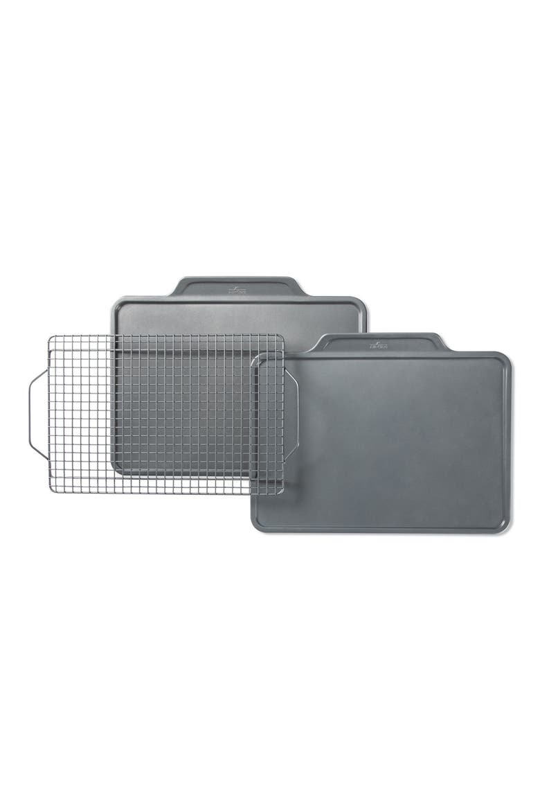 3-Piece Pro Release Nonstick Cookie Sheet Set, Main, color, GRAY