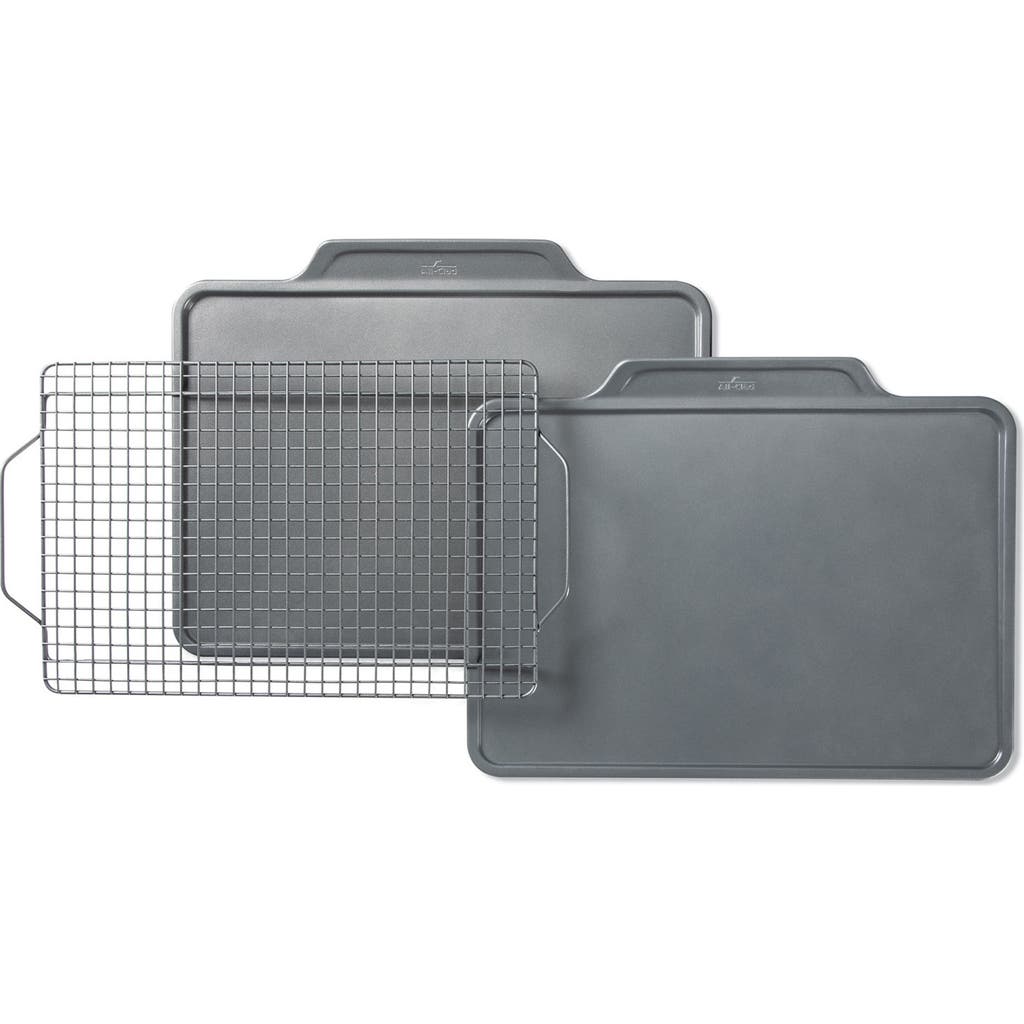 All-Clad 3-Piece Pro Release Nonstick Cookie Sheet Set in Gray  product