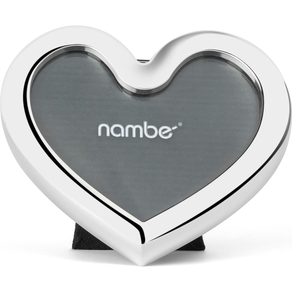 Nambe Heart Frame Ornament In Gray