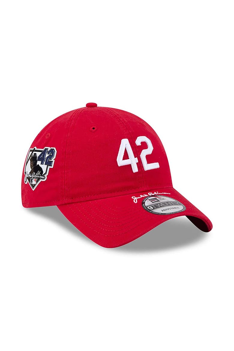 Youth New Era Red Philadelphia Phillies 2026 Jackie Robinson Day 9TWENTY Adjustable Hat, Main, color, Red