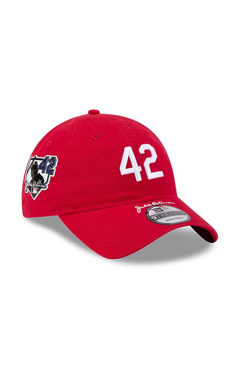 New Era Youth New Era Red Philadelphia Phillies 2026 Jackie Robinson Day 9TWENTY Adjustable Hat, Main, color, Red