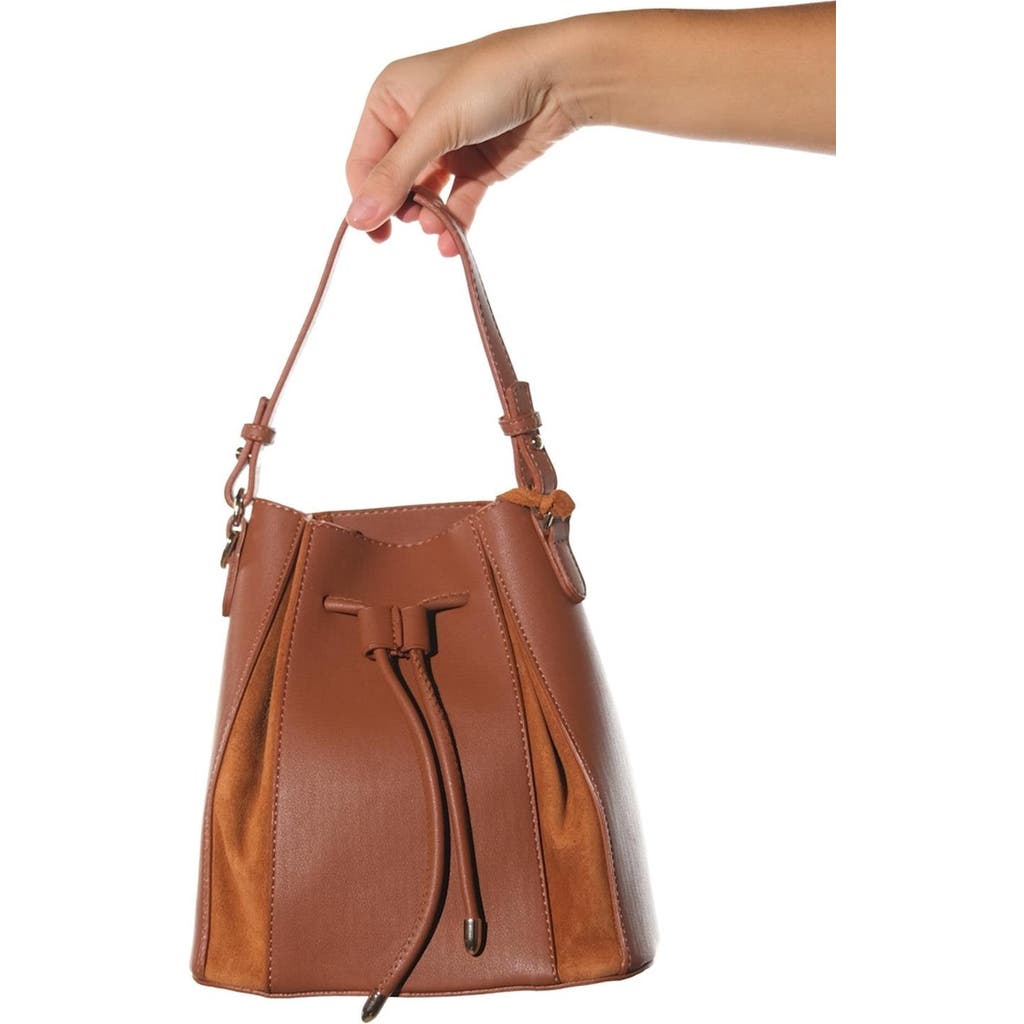 Forever & Always Shoes Maralis Leather Shoulder Bag In Brown