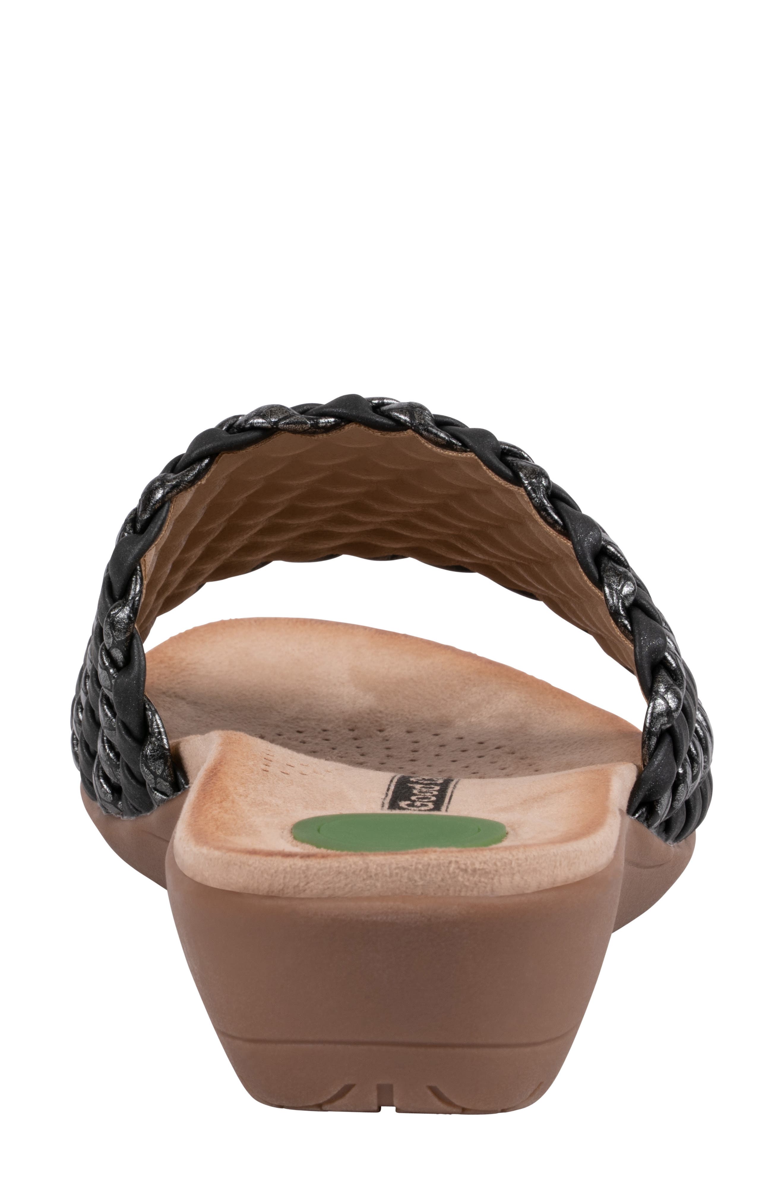 GOOD CHOICE NEW YORK Atenes Woven Slide Sandal, Alternate, color, Black