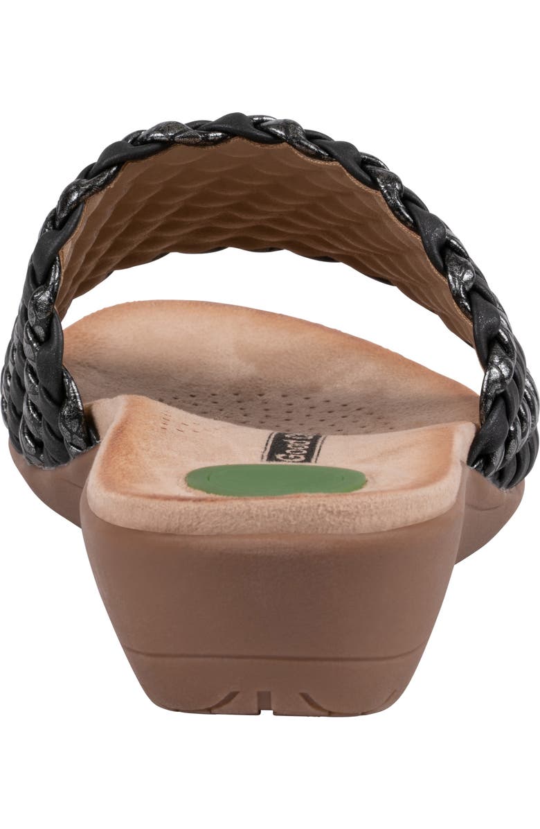 GOOD CHOICE NEW YORK Atenes Woven Slide Sandal, Alternate, color, Black