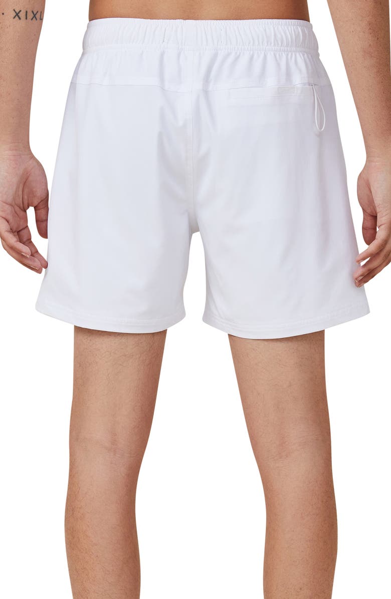 Cotton On Stretch Swim Shorts, Alternate, color, White
