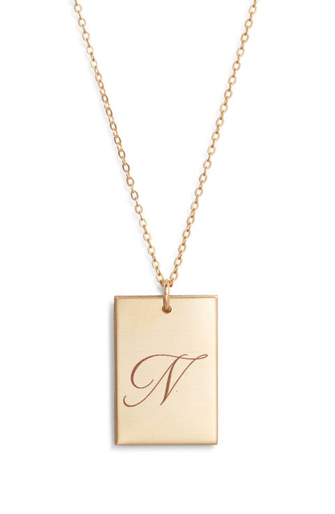 Stella Initial Pendant Necklace