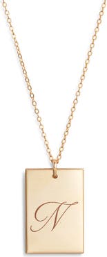 Set & Stones Stella Initial Pendant Necklace