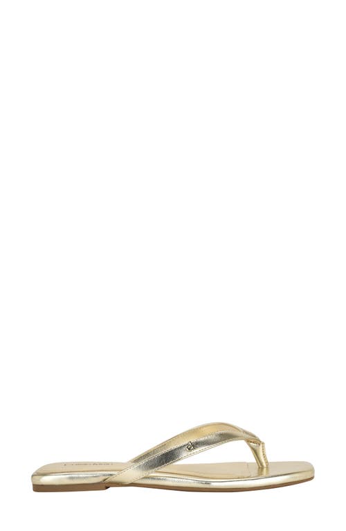 Calvin Klein Stelea Flip Flop In Gold
