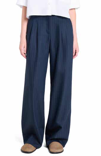 Sulli Stripe Stretch Wool Pants
