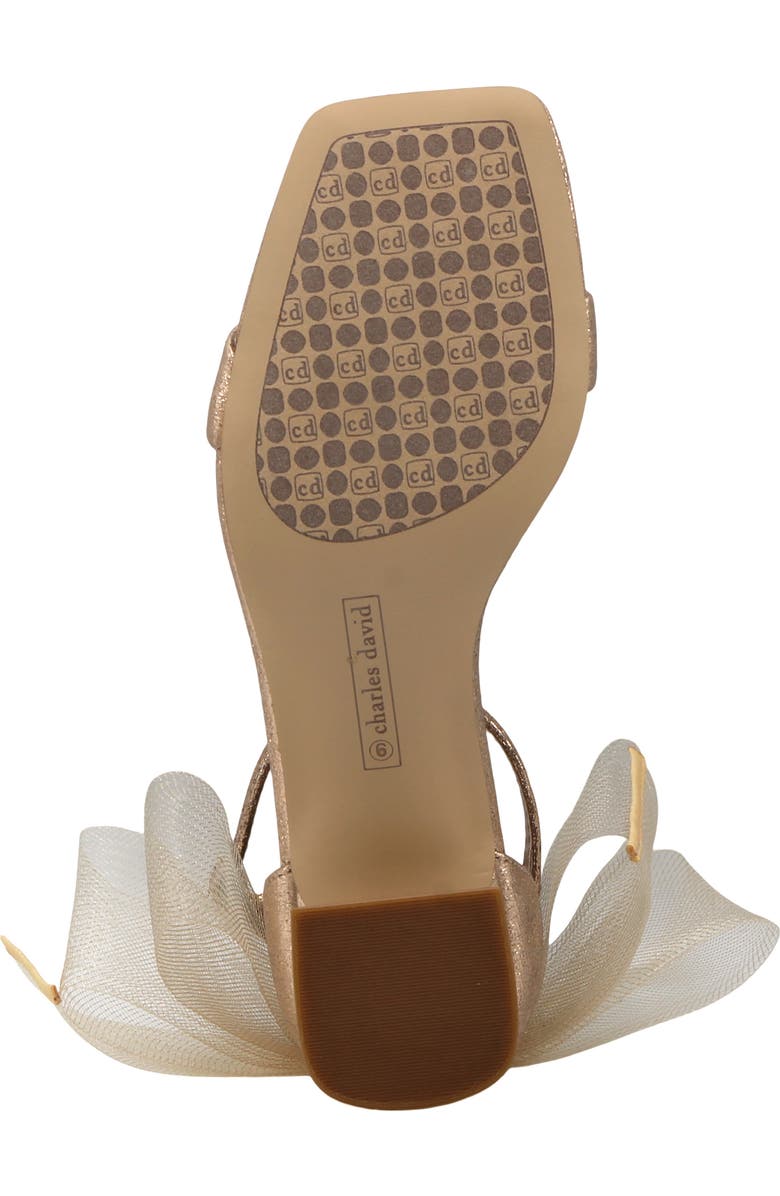 Charles David Riley Ankle Strap Sandal, Alternate, color, Champagne