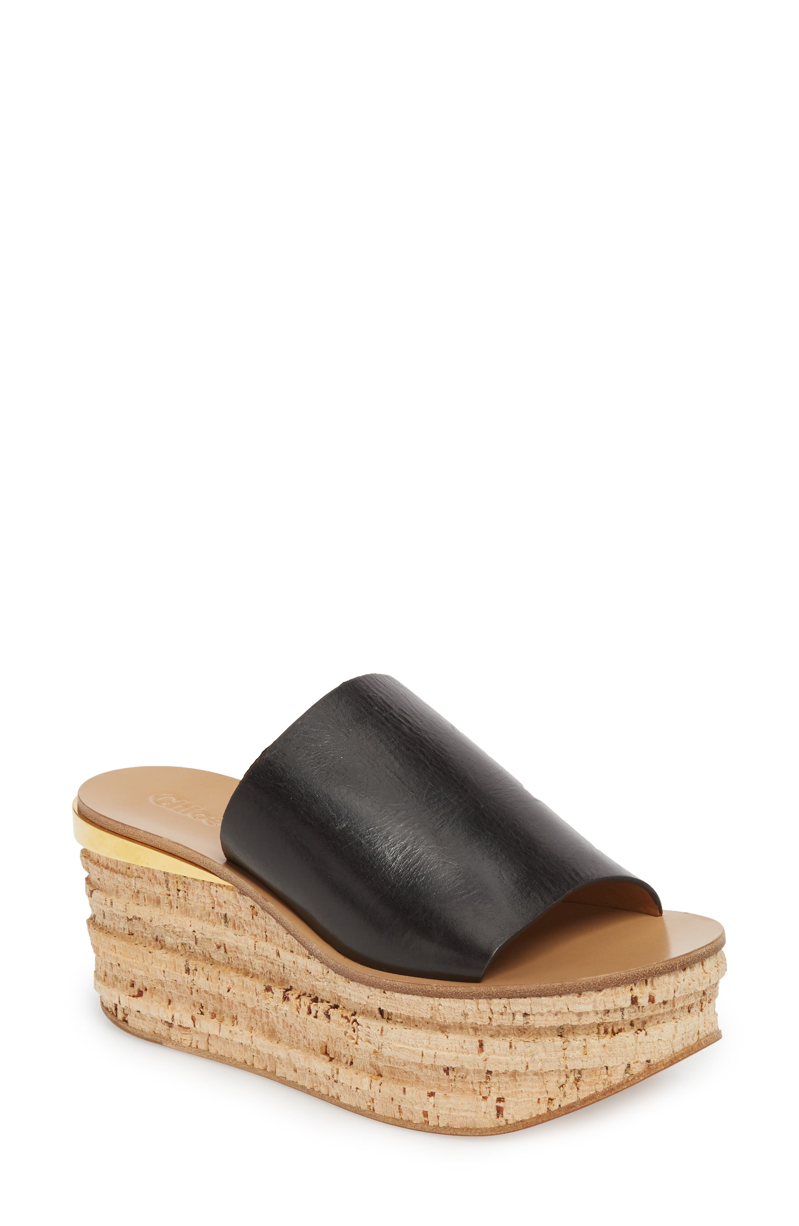 Chloé Camille Platform Slide Sandal, Main, color, 