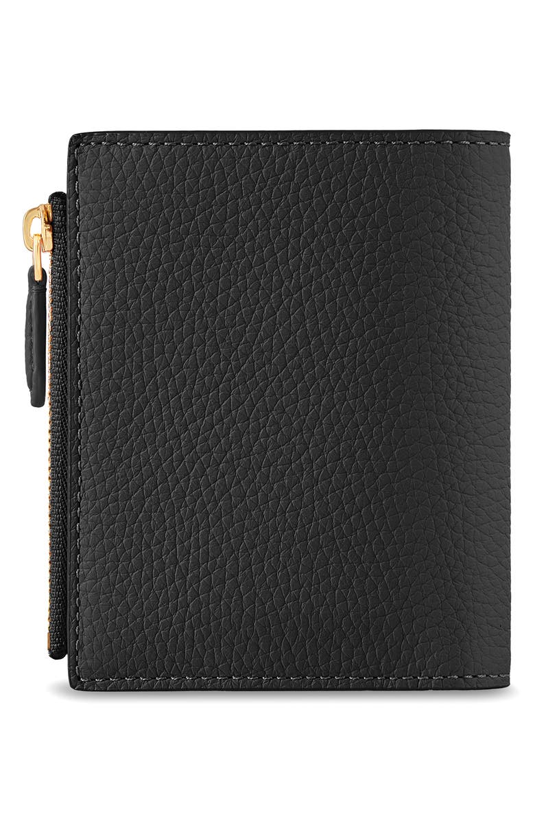 MAISON de SABRÉ Small Leather Bifold Wallet, Alternate, color, Black Caviar