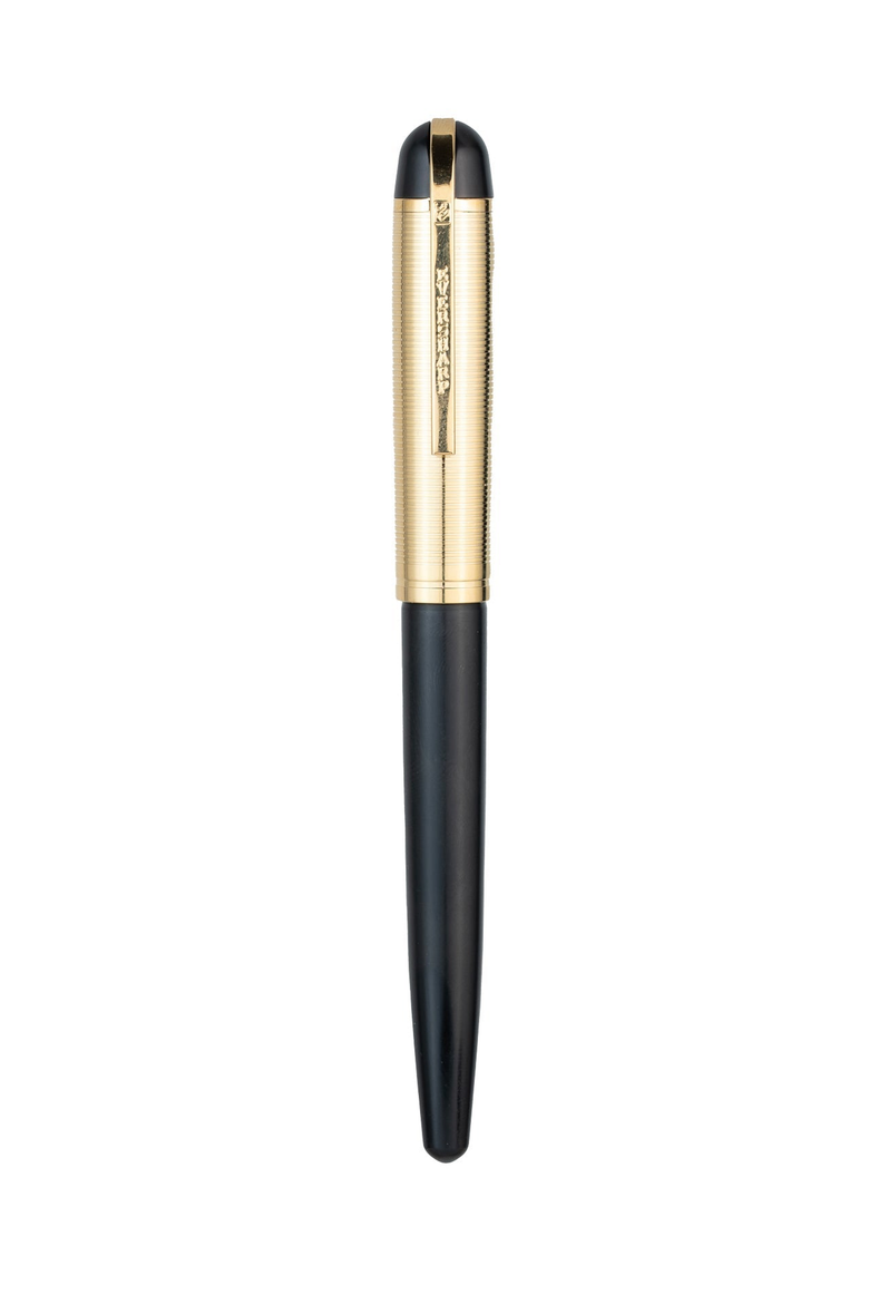 Skyline Rollerball Pen, Main, color, Black / Gold