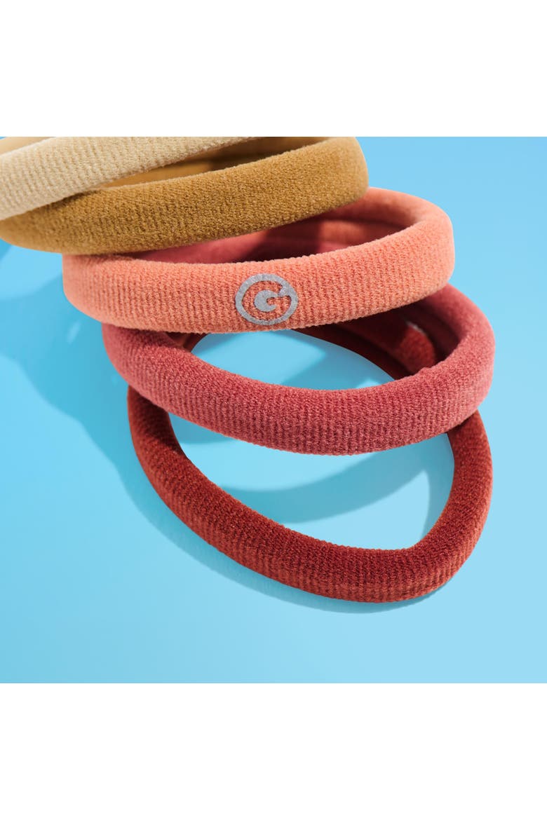 Any Fit Hair Bands, Damage Free Hair Ties Made with Seamless Microfiber Elastics, Alternate, color, Brown