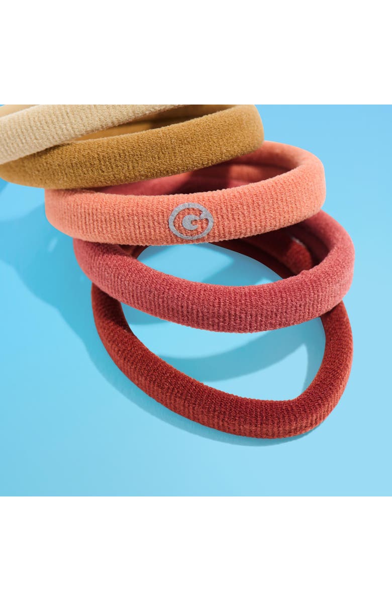 Gimme Beauty Any Fit Hair Bands, Damage Free Hair Ties Made with Seamless Microfiber Elastics, Alternate, color, Brown