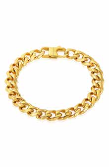 INVICTA Mens' 11mm Curb Chain Link Bracelet