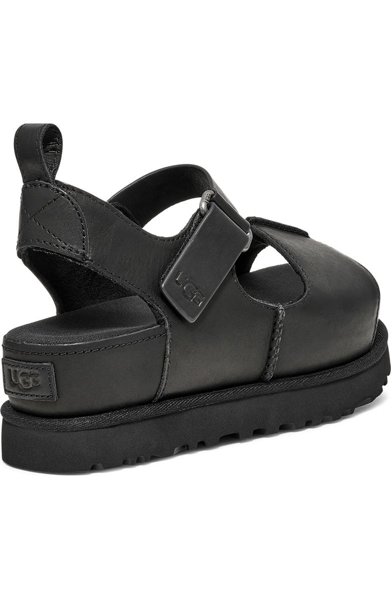UGG<sup>®</sup> Goldenstar Platform Sandal, Alternate, color, Black