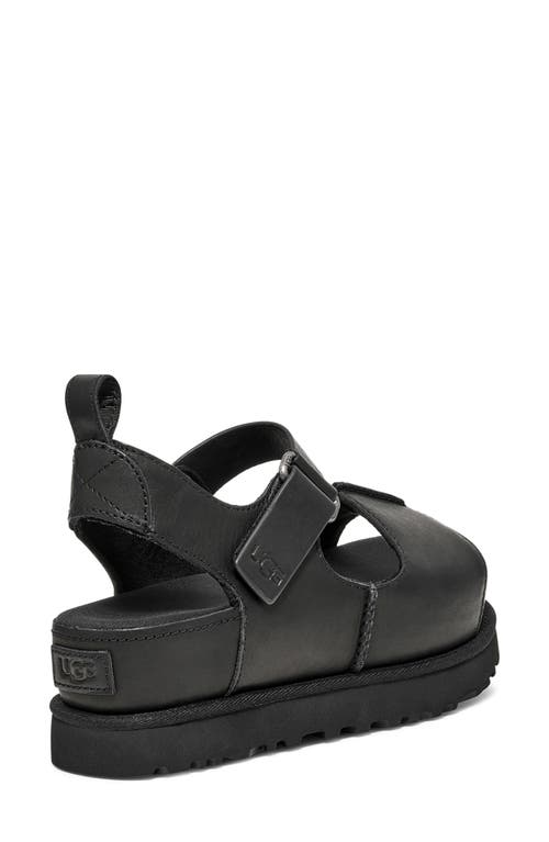 Ugg(r) Goldenstar Platform Sandal In Black