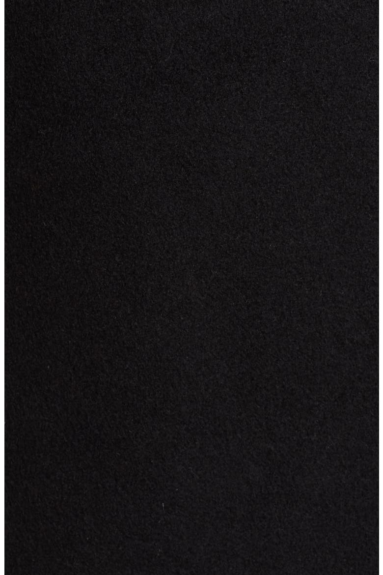 Slick Wool Blend Wrap Coat, Alternate, color, BLACK