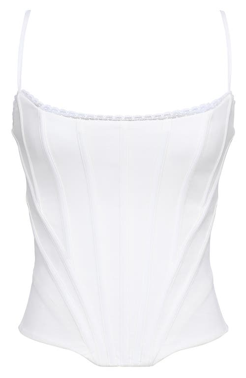 Shop House Of Cb Cadie Stretch Cotton Corset Top