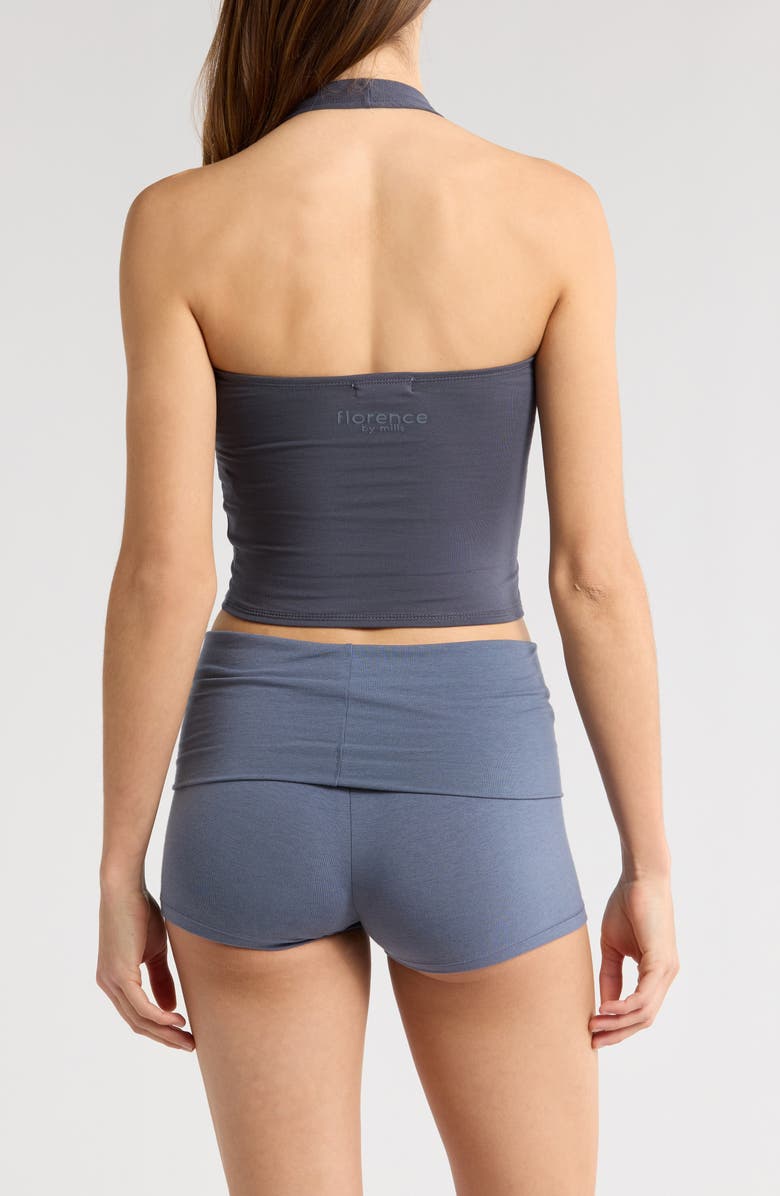Florence by Mills Terry Halter Crop Top, Alternate, color, Grisaille