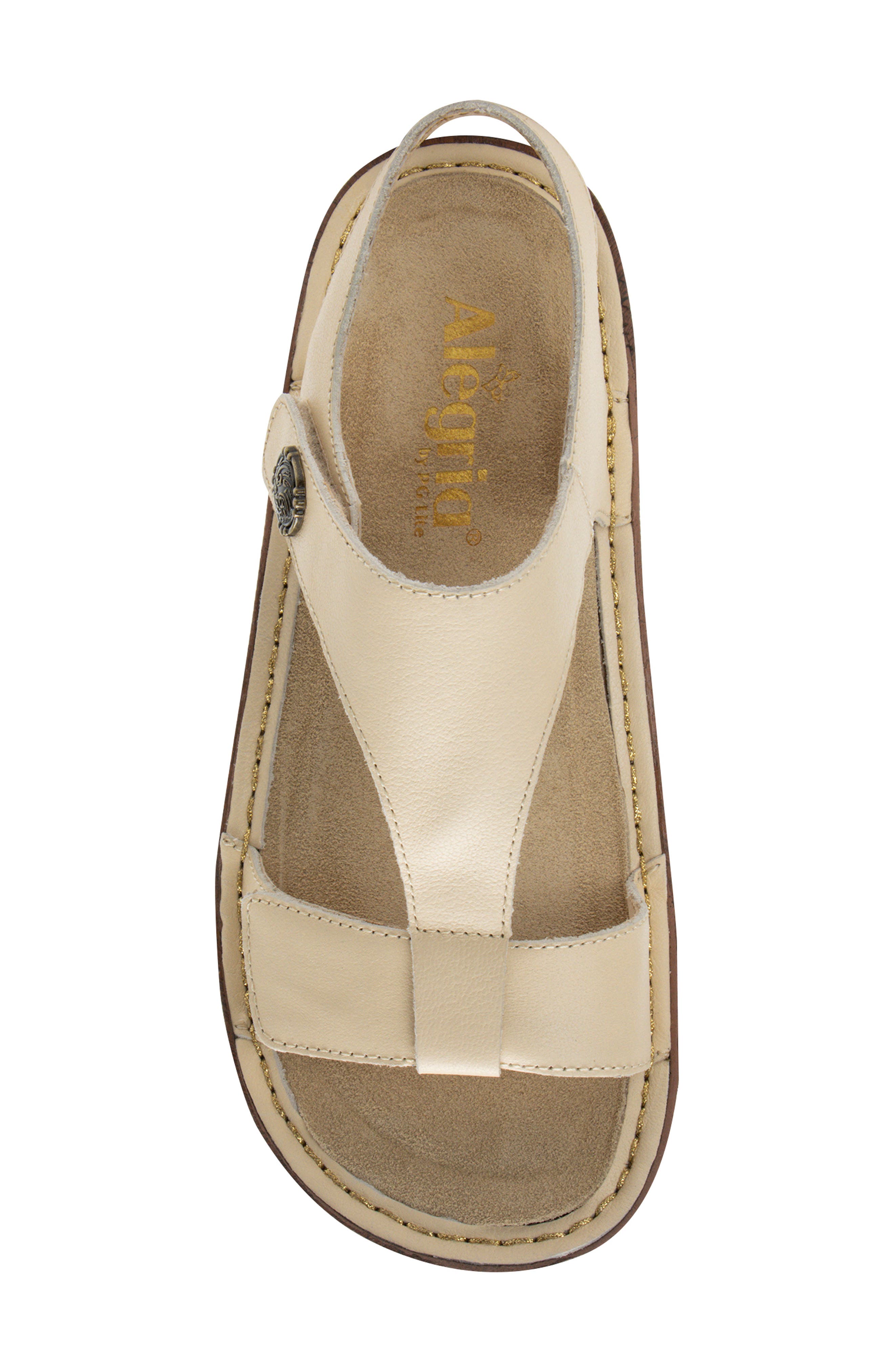 Alegria Kerri T-Strap Sandal, Alternate, color, IVORY