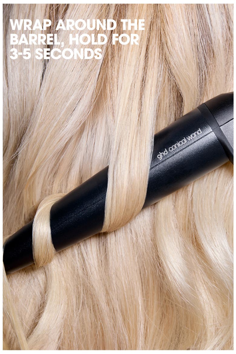 Chronos Curve Conical Wand, Alternate, color, BLACK