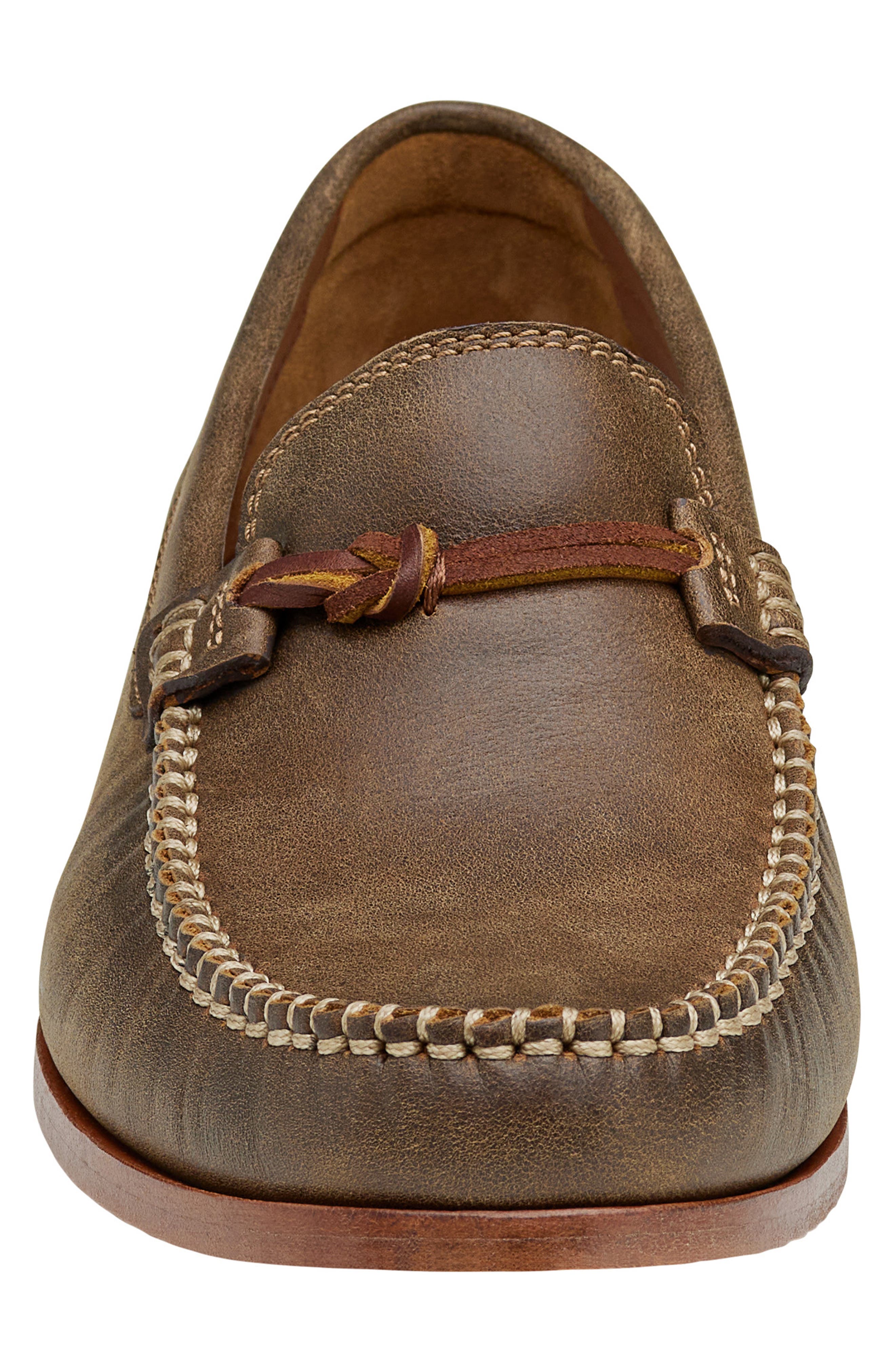 Johnston & Murphy Baldwin Leather Bit Loafer, Alternate, color, Brown American Full Grain