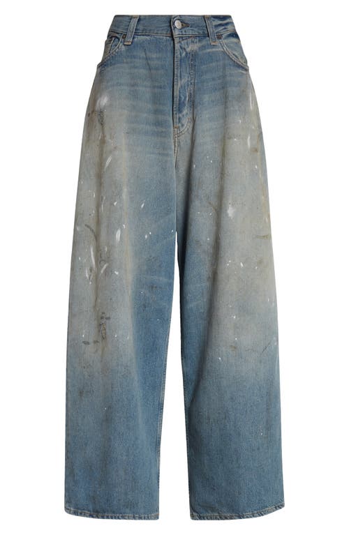 ACNE STUDIOS ACNE STUDIOS 2023 PAINT SPLATTER BAGGY WIDE LEG JEANS