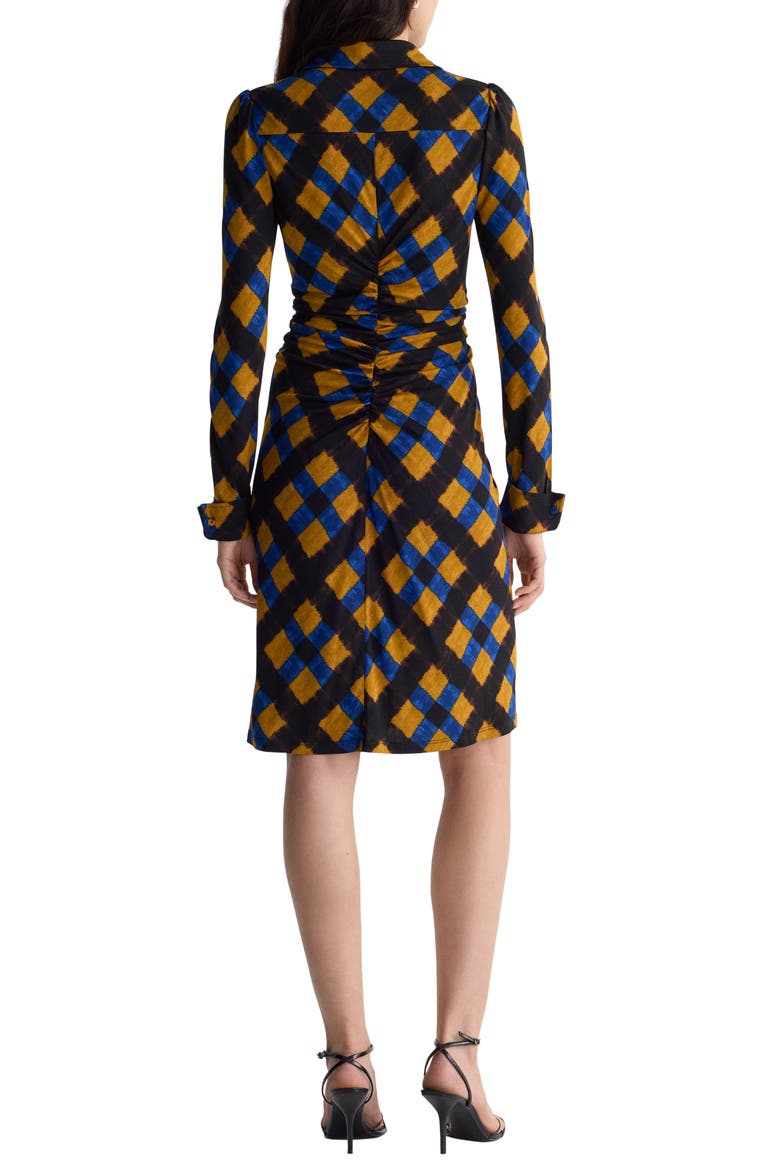 Sheska Ruched Shirtdress, Alternate, color, BUFFALO PLAID MINI CARAWAY