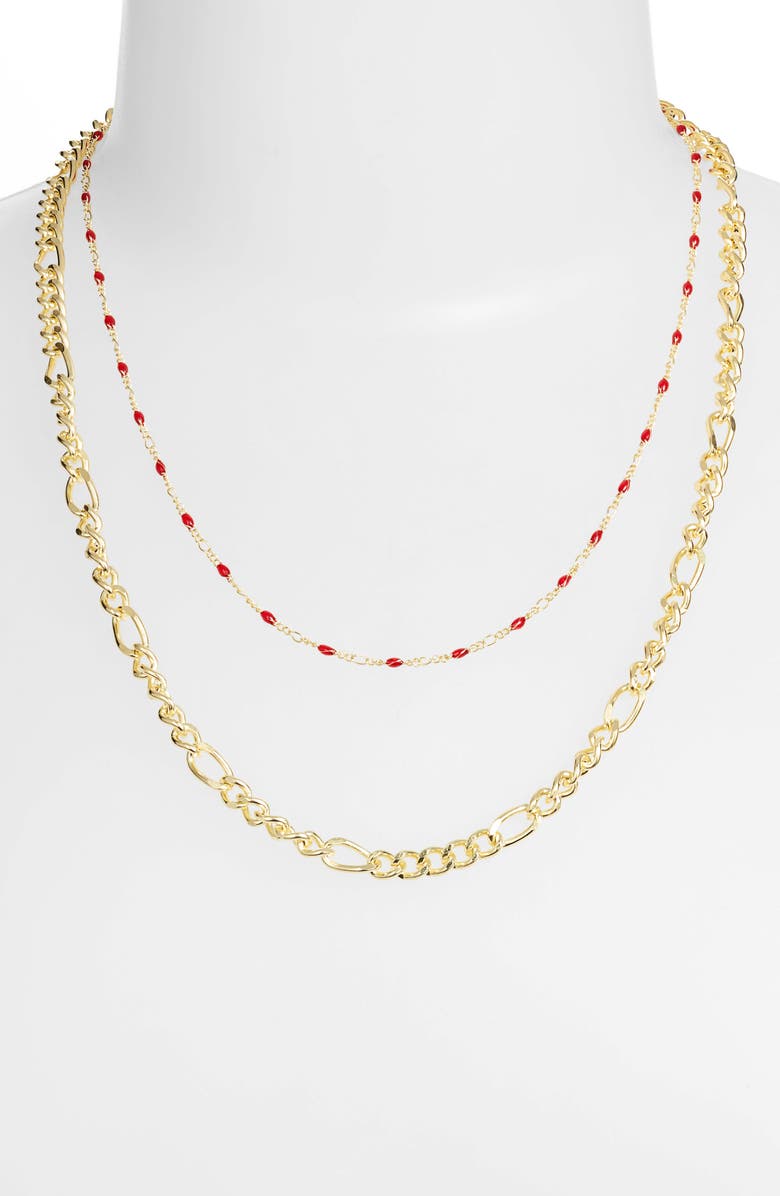 Billie Valentine Love Lace Two-Strand Necklace, Alternate, color, 