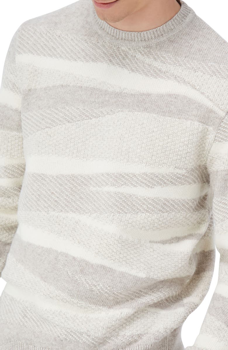Bugatchi Ripple Wool & Cotton Sweater, Alternate, color, 
