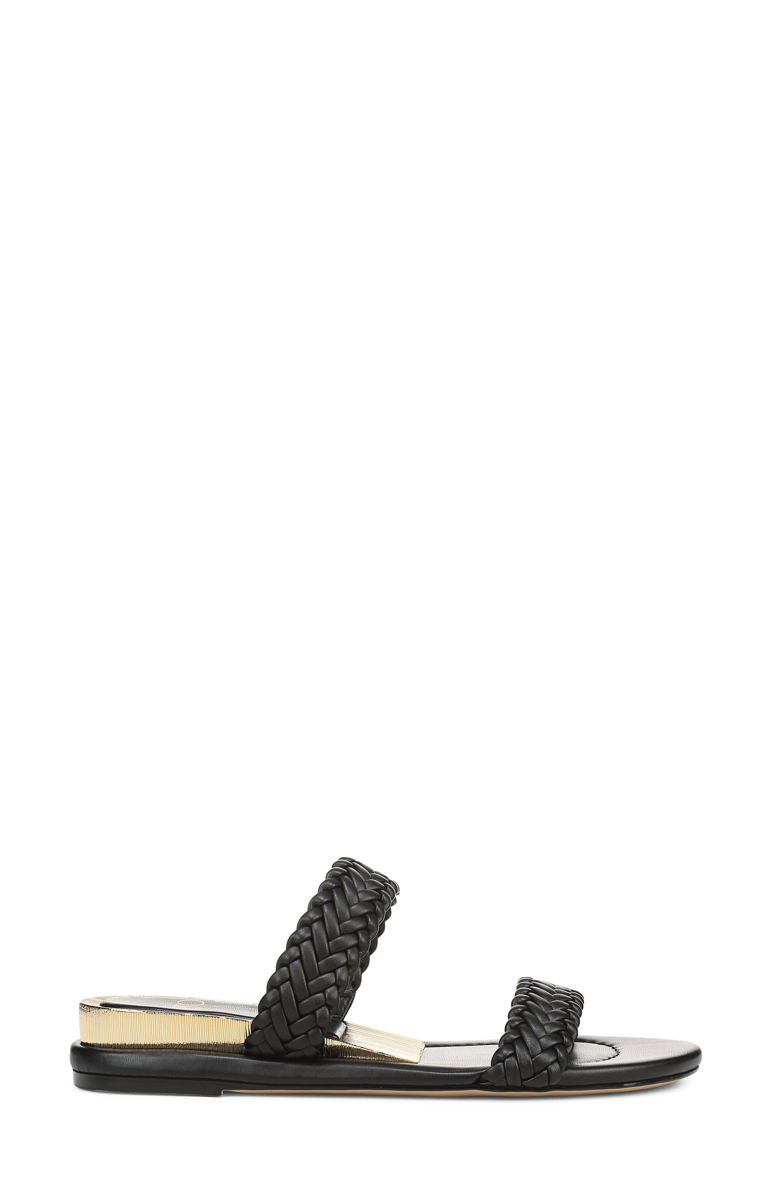 SARTO by Franco Sarto Maggie Two-Strap Wedge Sandal, Alternate, color, Black