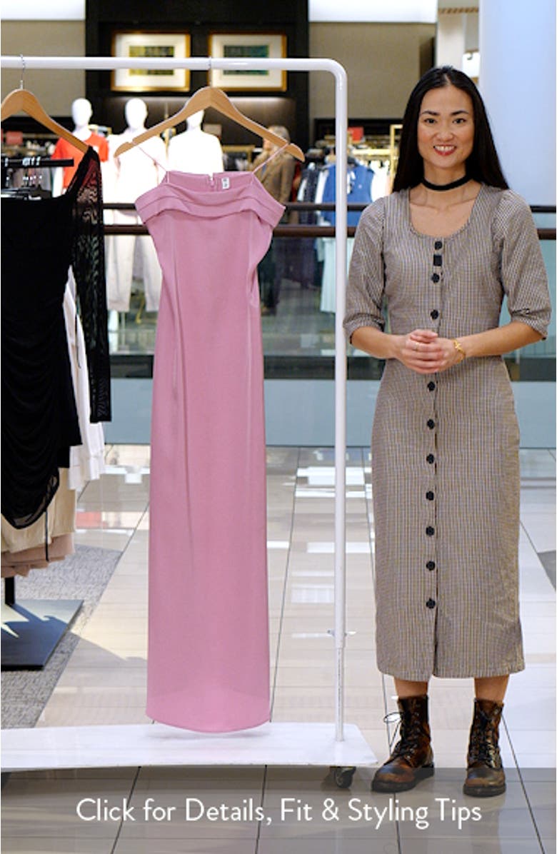 Strapless Satin Gown, sales video thumbnail