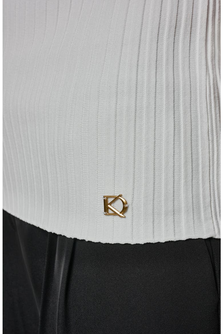 Ribbed Sleeveless Sweater, Alternate, color, CREAM