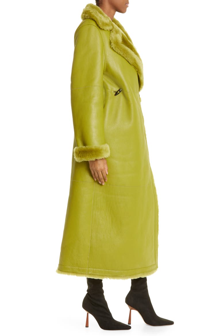 Mary Genuine Shearling Coat, Alternate, color, PEAR
