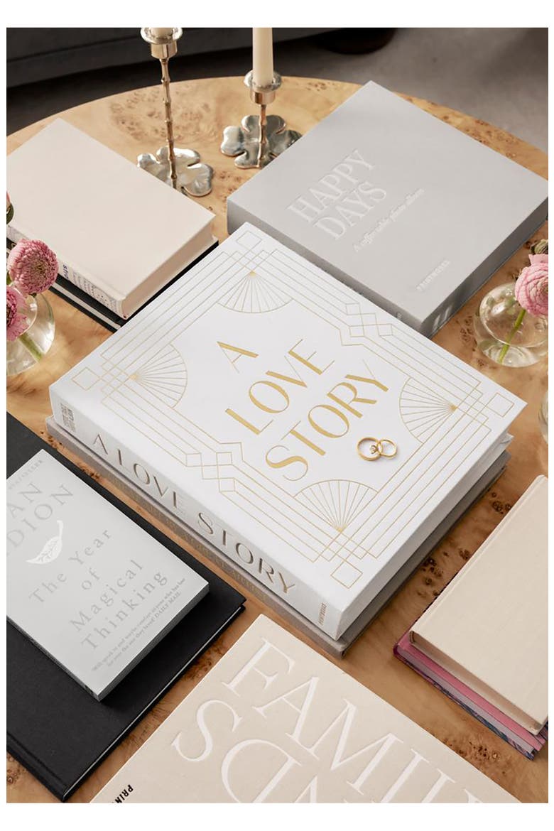 A Love Story Wedding Photo Album, Alternate, color, WHITE