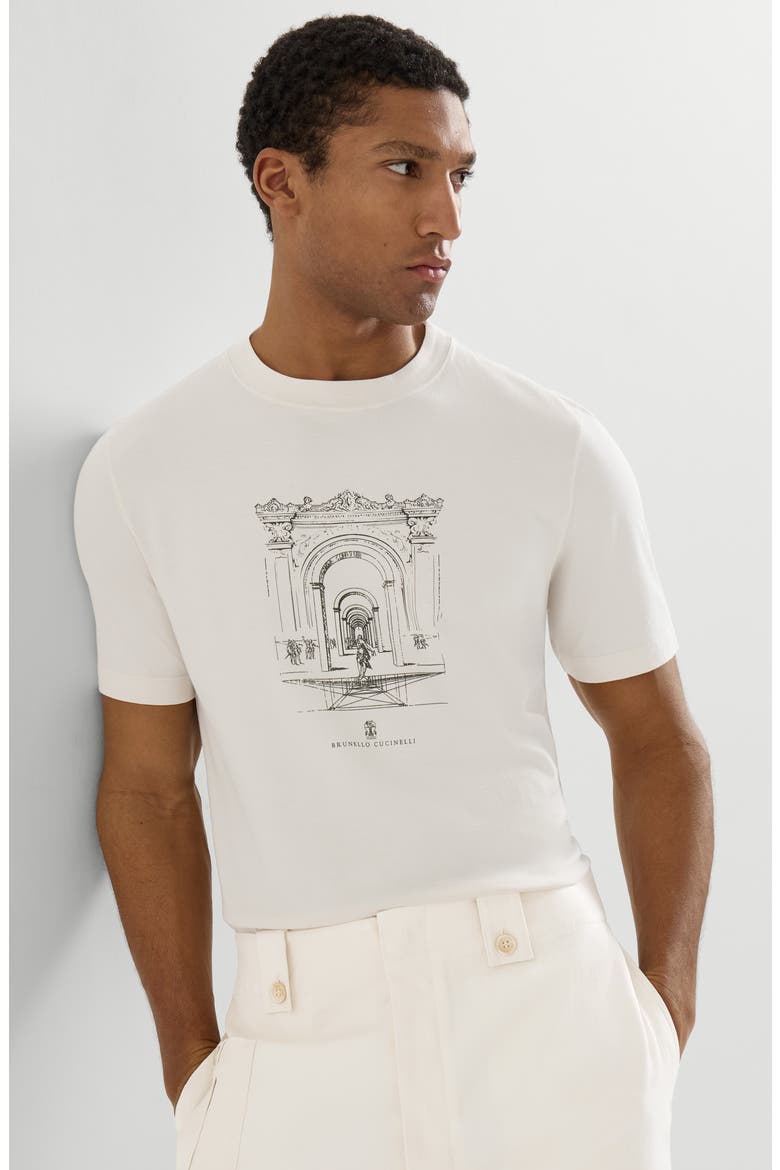 T-shirt with print, Alternate, color, White