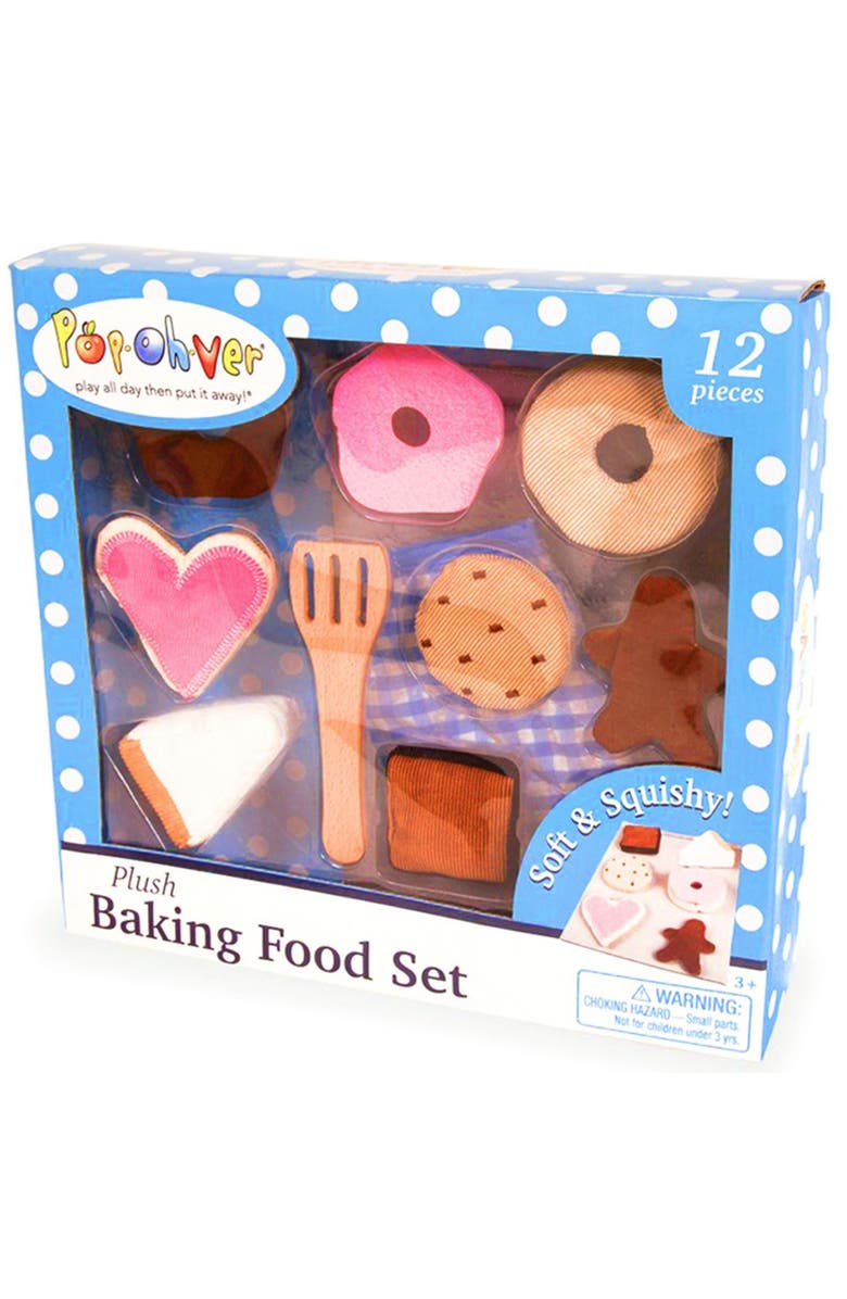 Salus Brands PopOhVer Pretend Play Plush Baking Food Play Set, Main, color, Multicolored