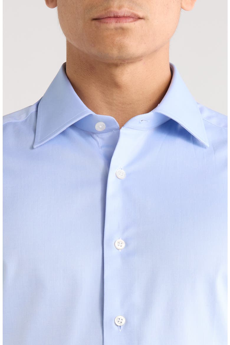 Dream Light Blue Cotton Stretch Twill Dress Shirt, Alternate, color, LIGHT BLUE
