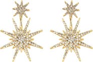 EYE CANDY LOS ANGELES Crystal Detail North Star Statement Drop Earrings