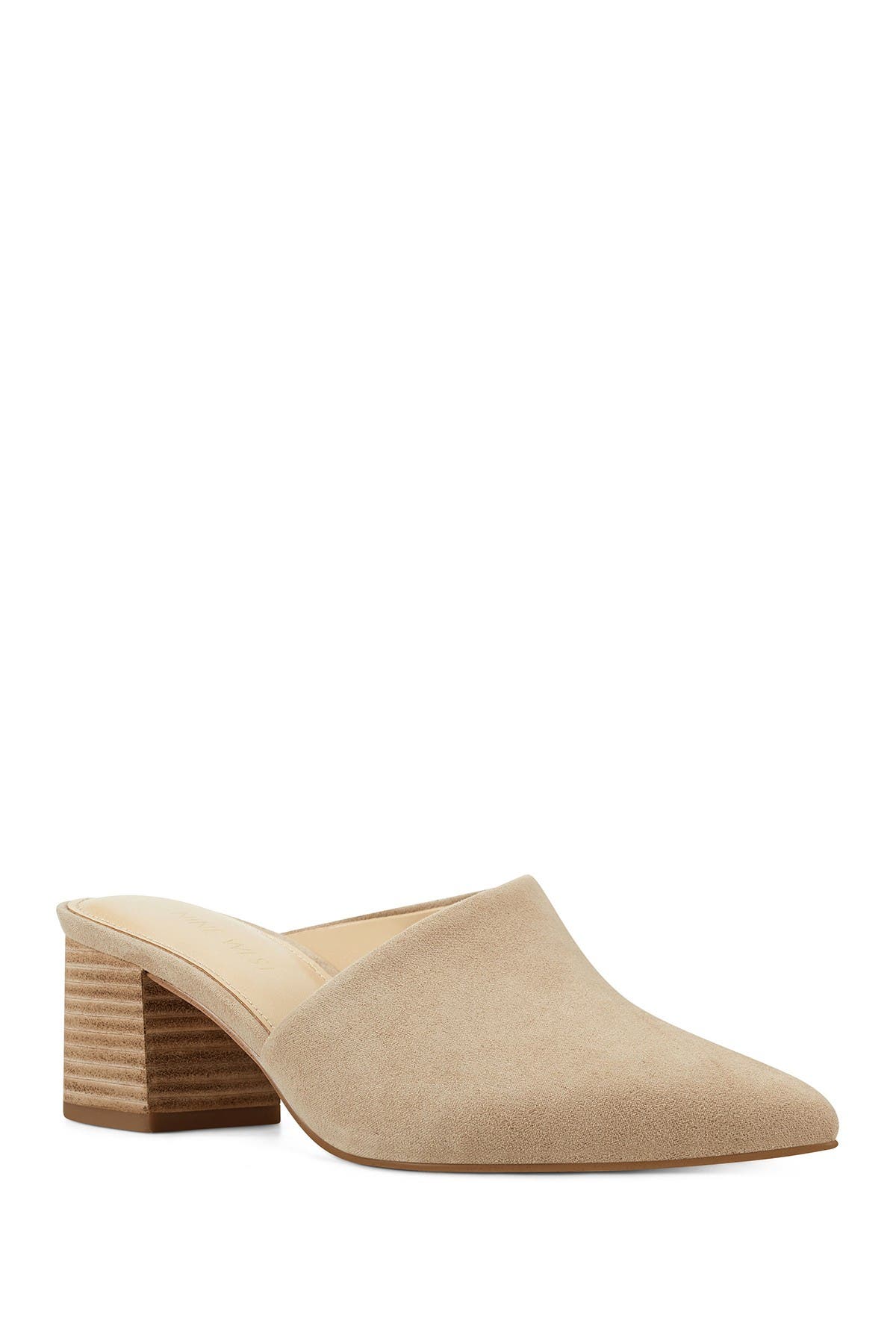 Nine West Charlee Asymmetrical Topline Heeled Mule, Alternate, color, 