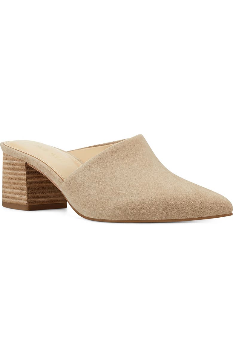 Nine West Charlee Asymmetrical Topline Heeled Mule, Alternate, color,