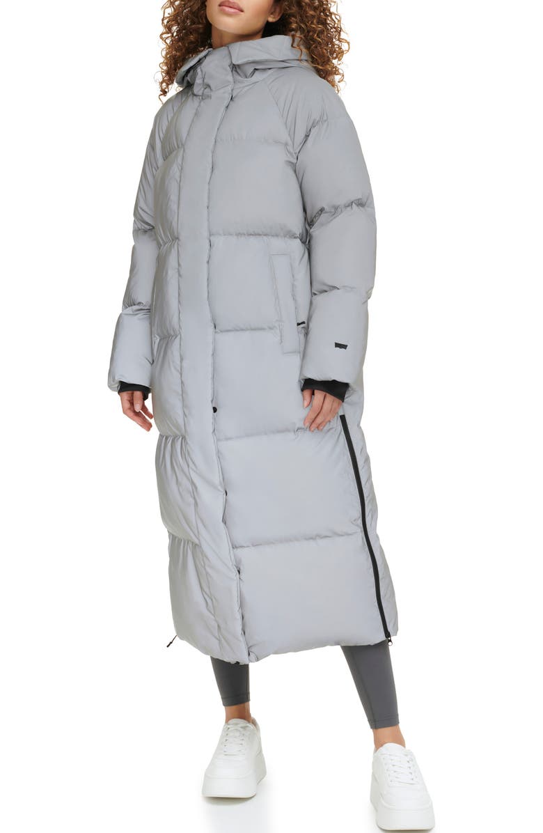 Levi's<sup>®</sup> Side Zip Hooded Maxi Puffer Jacket, Alternate, color, 