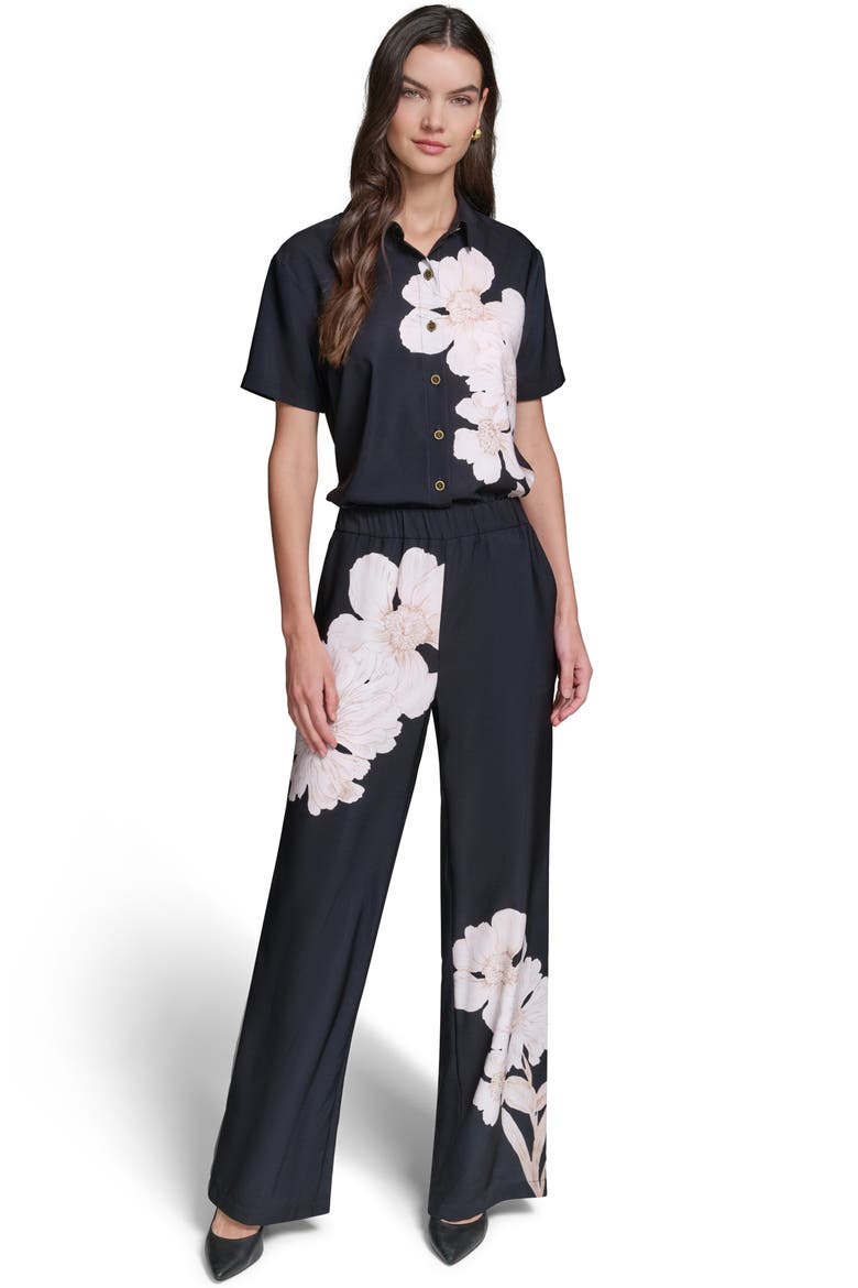 Placed Floral Soft Pants, Alternate, color, MIDNIGHT NAVY MULTI