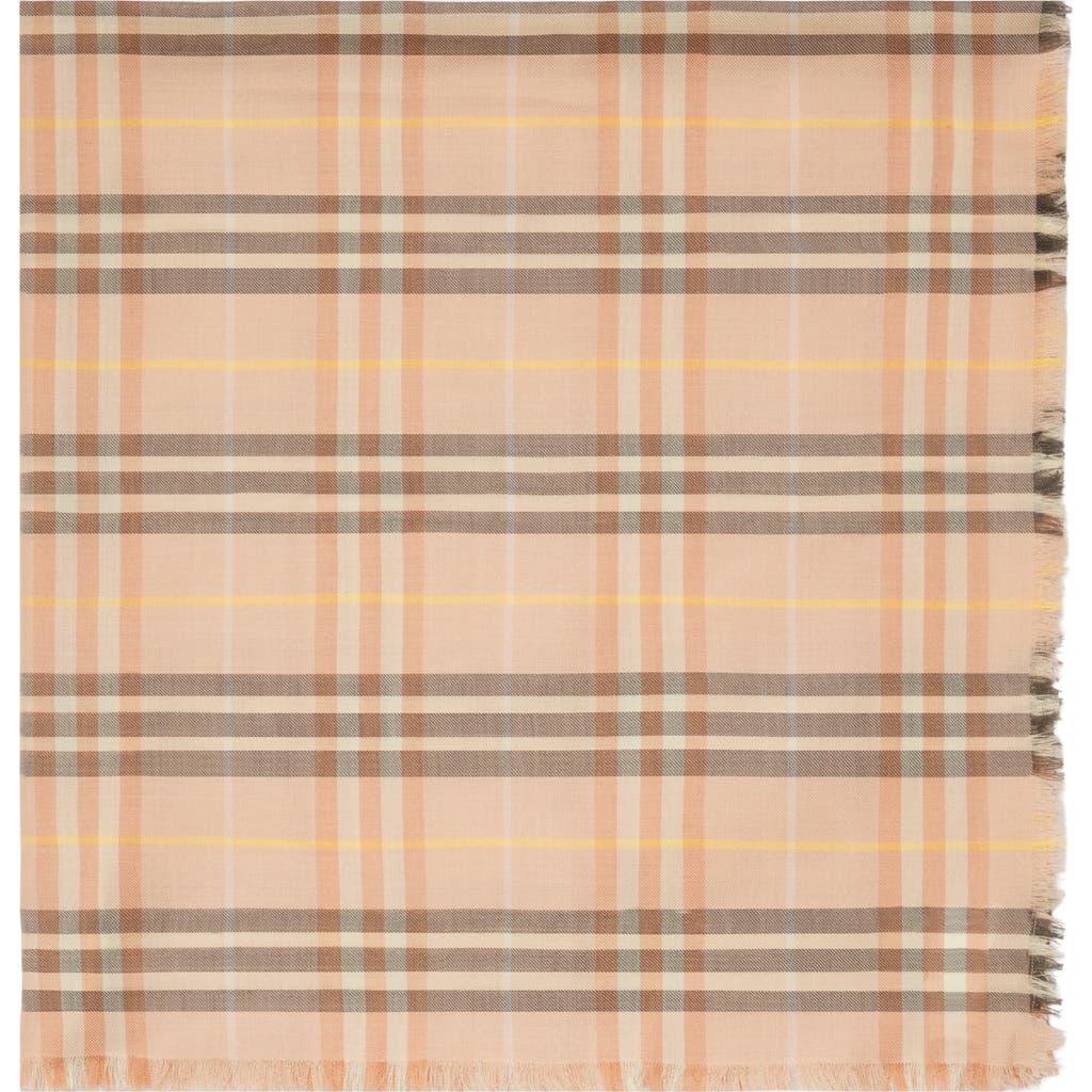 BURBERRY BURBERRY CHECK CASHMERE SILK SCARF