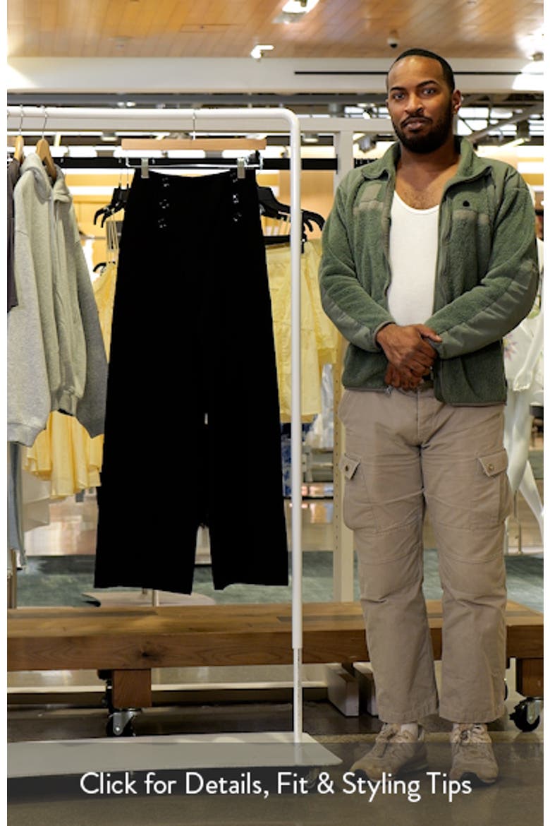 Button Wide Leg Pants video